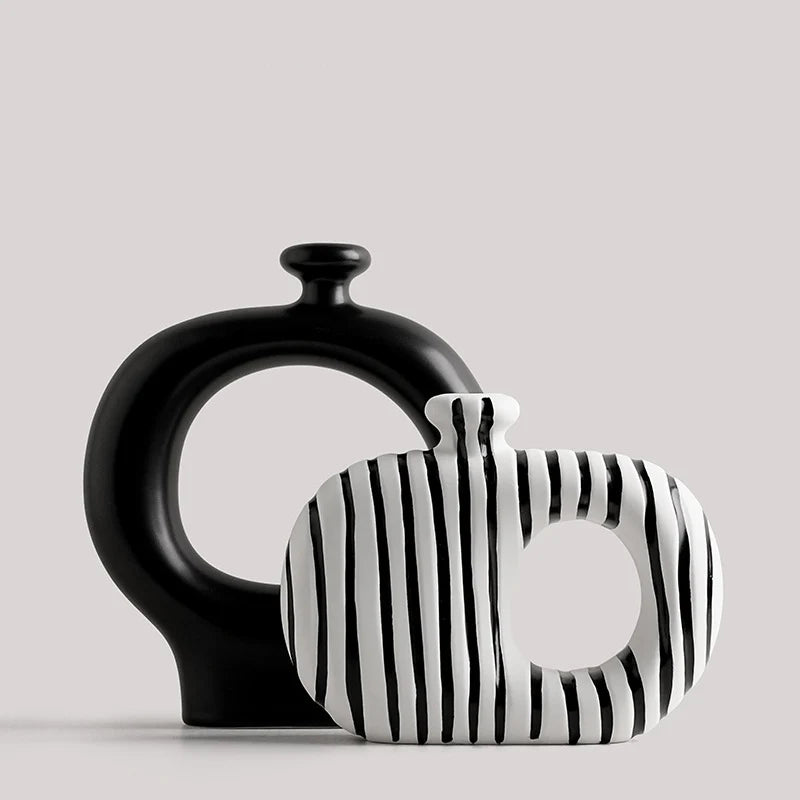 Stripes & Stems Vase