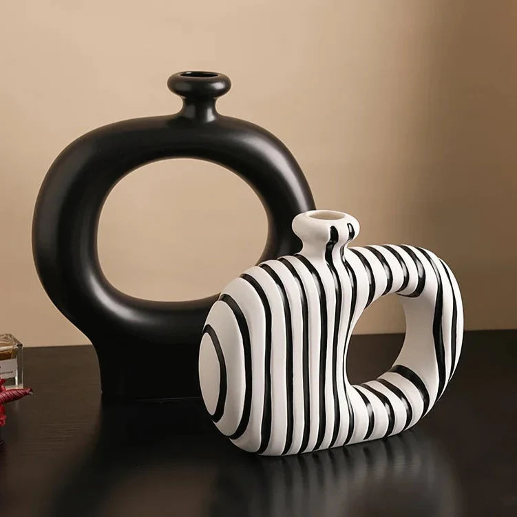 Stripes & Stems Vase