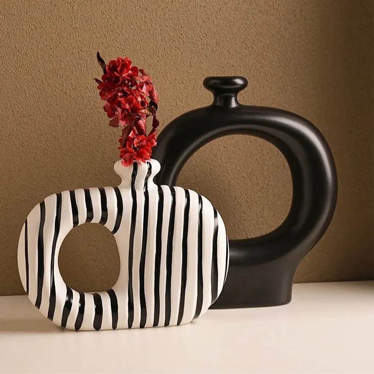 Stripes & Stems Vase